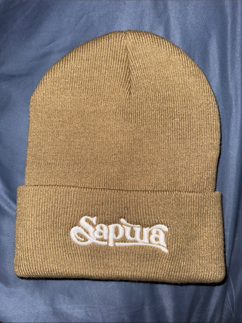 Sapura Men's Knit Beanie Hat in Camel